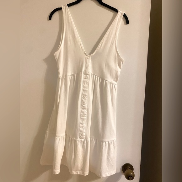 ASOS Dresses Asos White Cotton Button Front Dress Size 4 Poshmark